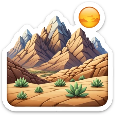 mountains in Texas sticker
