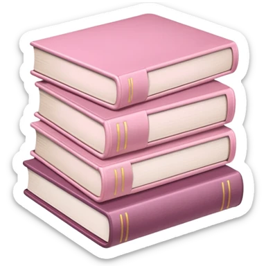 libros rosas clarito sticker