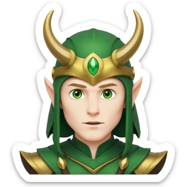 Norse god Loki  sticker