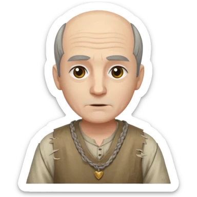 npc with balding grey combover sticker