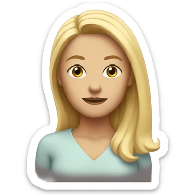 Name Gill under  blonde woman sticker