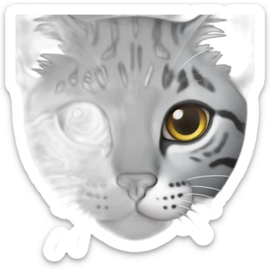 Gray Egyptian mau sticker