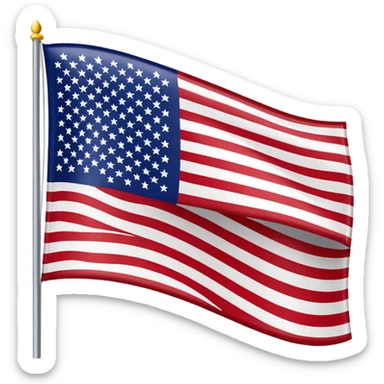Flag of United States but 500 star sticker