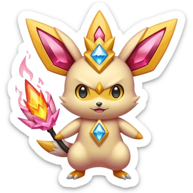 Pichu-Victini-Diancie-fusion sticker