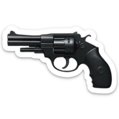 Un chat noir qui tire au pistolet sticker