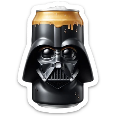 Darth Vader beer  sticker