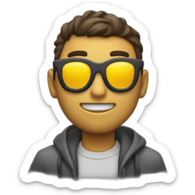 Persona tomando fotos sticker