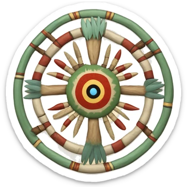 Native American medicine wheel  sticker