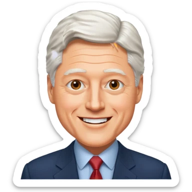 Bill Clinton president sticker
