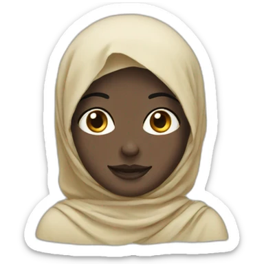 ChatGPT with Arabic headscarf sticker