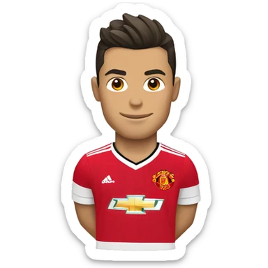 Cristiano Ronaldo Manchester united shirt sticker