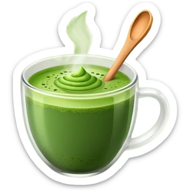 Matcha tea sticker