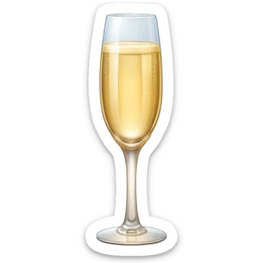 champagne glass tower sticker