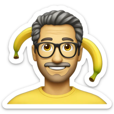 man-disguise-as-a-banana sticker