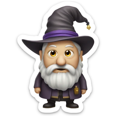 stinky fat wizard smelly sticker