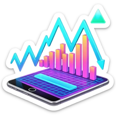 Holographic graphs and charts sticker