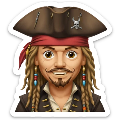kaptan jack sparrow sticker