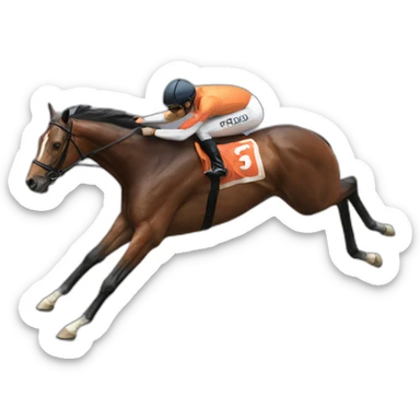 race-horse sticker