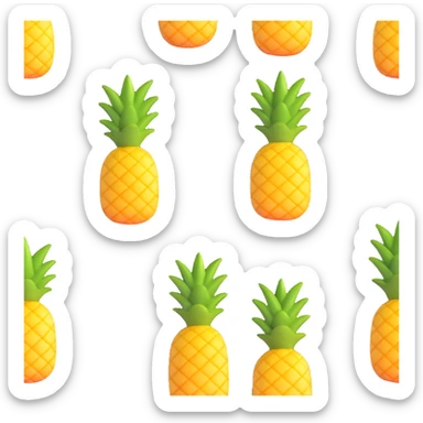 A pineapple sticker