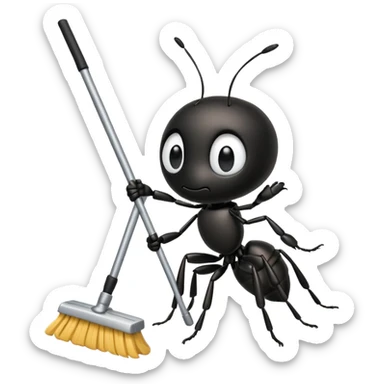 Ant mopping  sticker