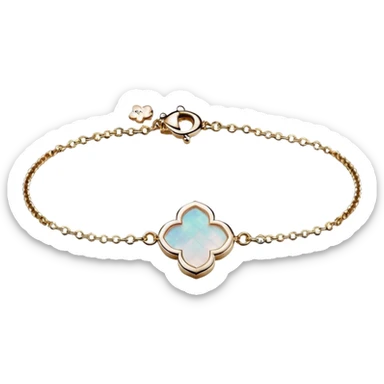 Van Cleef Vintage Alhambra bracelet in Mother of pearl sticker