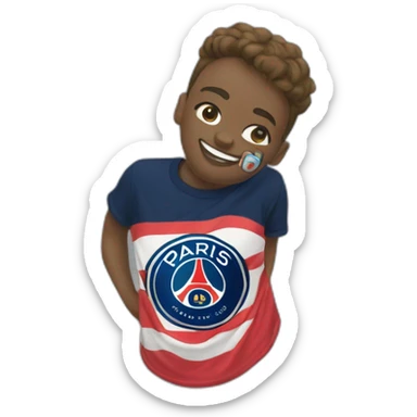 tshirt paris saint germain sticker