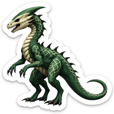  Venom-Marowak-Salandit-Xenomorph-hybrid-fantasy-creature (full body) with patterns sticker