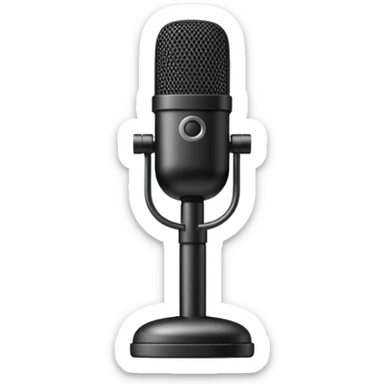 studio microphone device sticker