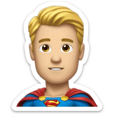 Super man qui pète sticker