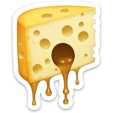 Lunchly drippy cheese sticker