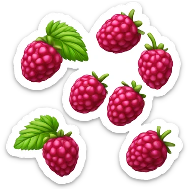 Raspberry sticker