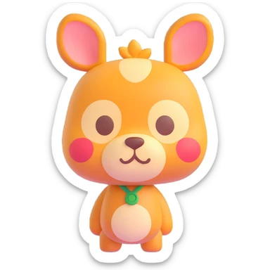 animal crossing character sticker