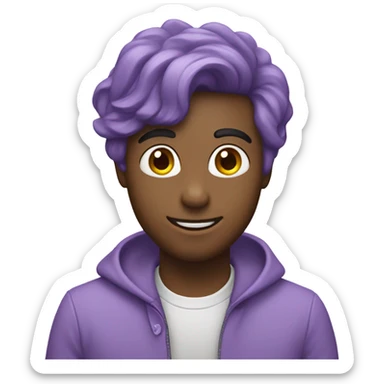 Lavender Purple Heart sticker