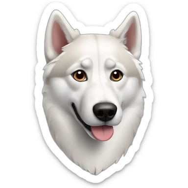 alaskan husky sticker