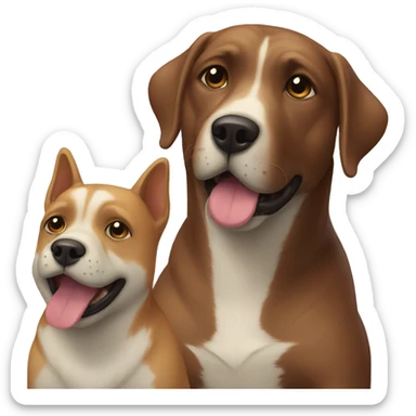 Perro con cara de rana sticker