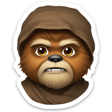 Ewok from star wars  sticker