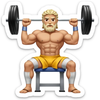 Zeus bench press sticker