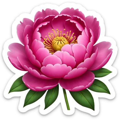 show me a preppy flower sticker