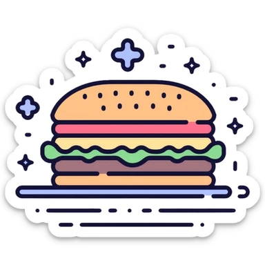 Website header with navigation menu, logo placement, and hamburger menu icon sticker