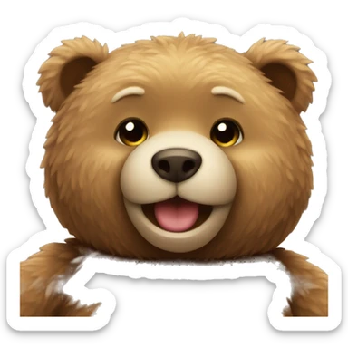 Teddy bear inlove sticker