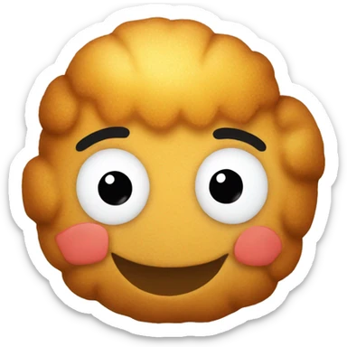 Tater tot laughing sticker