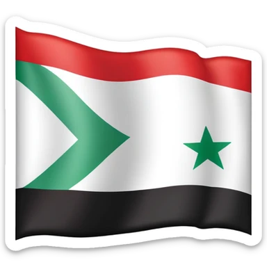 Syrian flag sticker