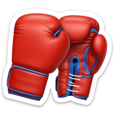 boxing gloves pair sporty sticker