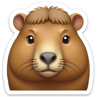 cinematic-noble-capybara-portrait-emoji,-poised-and-serene,-with-a-robust,-rounded-build-and-a-distinctly-capybara-head-featuring-a-broad,-slightly-flattened-face,-short-snout-and-small,-rounded-ears,-covered-in-soft,-earthy-fur sticker