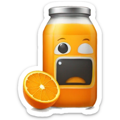 Brique de jus d'orange sticker