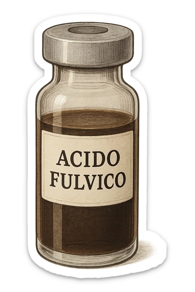 Acido fulvico fiala in italiano sticker