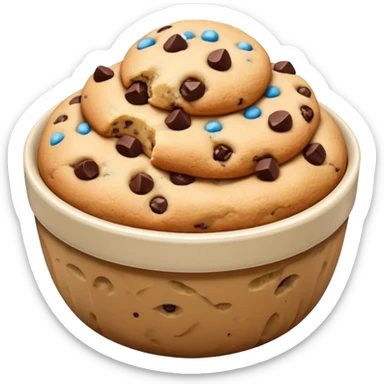 Cookie Dow in a bowl sticker