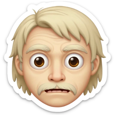 a very very ugly person sticker