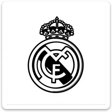 Real Madrid logo sticker