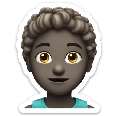 enfant avec yeux bleux sticker